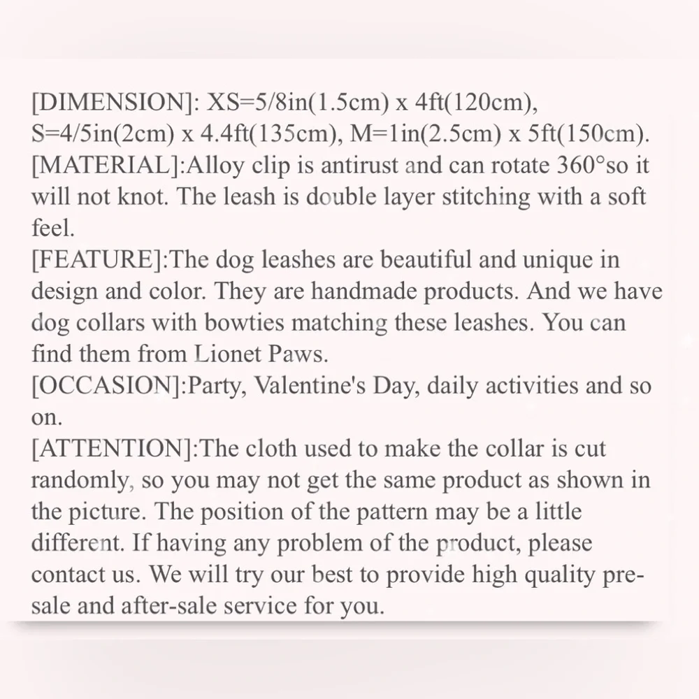 5/$30 Lionet Paws Large Plaid Dog Leash NWT